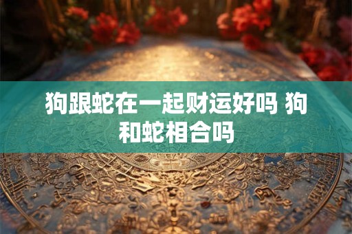 狗跟蛇在一起财运好吗 狗和蛇相合吗