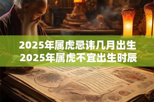 2025年属虎忌讳几月出生 2025年属虎不宜出生时辰