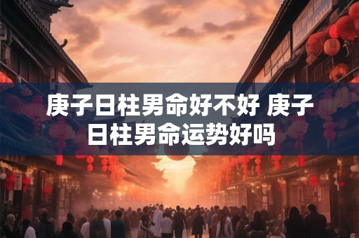 庚子日柱男命好不好 庚子日柱男命运势好吗