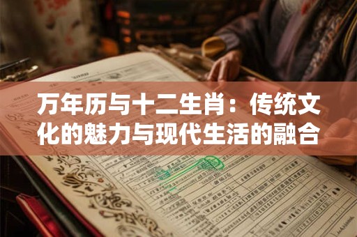 万年历与十二生肖：传统文化的魅力与现代生活的融合