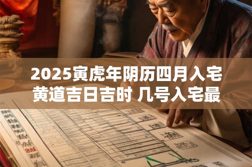 2025寅虎年阴历四月入宅黄道吉日吉时 几号入宅最吉利
