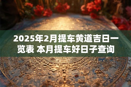 2025年2月提车黄道吉日一览表 本月提车好日子查询