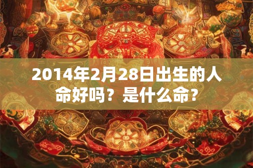 2014年2月28日出生的人命好吗？是什么命？