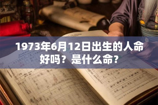 1973年6月12日出生的人命好吗？是什么命？