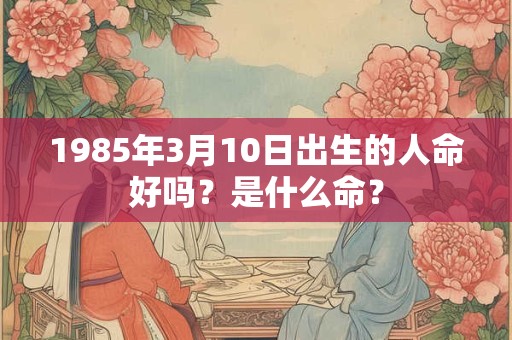 1985年3月10日出生的人命好吗？是什么命？