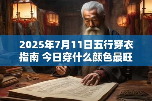 2025年7月11日五行穿衣指南 今日穿什么颜色最旺运