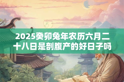 2025癸卯兔年农历六月二十八日是剖腹产的好日子吗