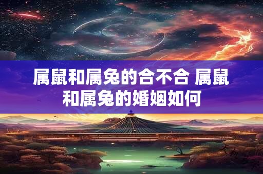属鼠和属兔的合不合 属鼠和属兔的婚姻如何