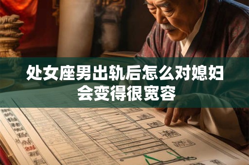 处女座男出轨后怎么对媳妇 会变得很宽容