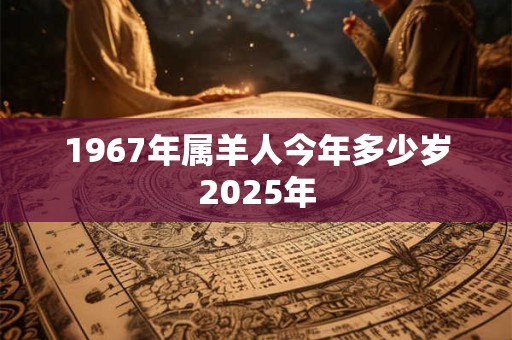 1967年属羊人今年多少岁2025年