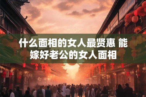 什么面相的女人最贤惠 能嫁好老公的女人面相 什么面相的女人最贤惠 能嫁好老公的女人面相