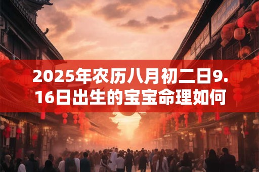 2025年农历八月初二日9.16日出生的宝宝命理如何