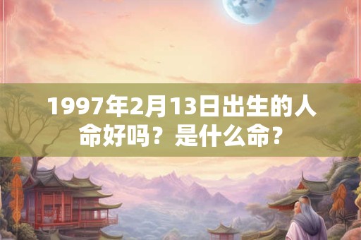 1997年2月13日出生的人命好吗？是什么命？
