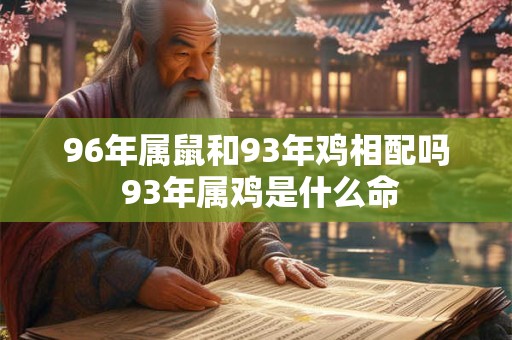 96年属鼠和93年鸡相配吗 93年属鸡是什么命