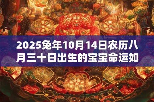 2025兔年10月14日农历八月三十日出生的宝宝命运如何