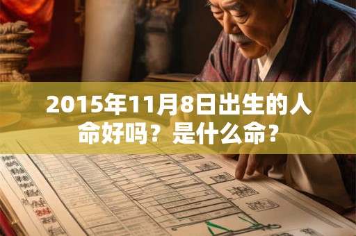 2015年11月8日出生的人命好吗？是什么命？