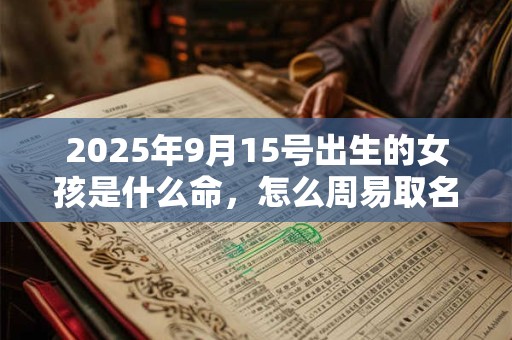 2025年9月15号出生的女孩是什么命，怎么周易取名字