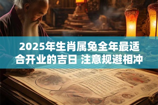 2025年生肖属兔全年最适合开业的吉日 注意规避相冲生肖