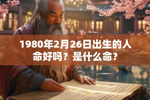 1980年2月26日出生的人命好吗？是什么命？