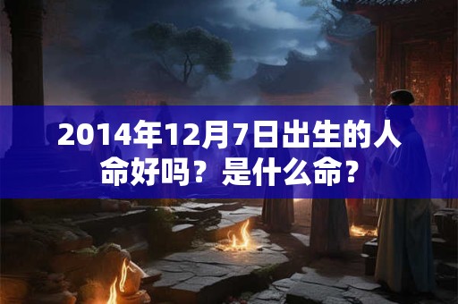 2014年12月7日出生的人命好吗？是什么命？
