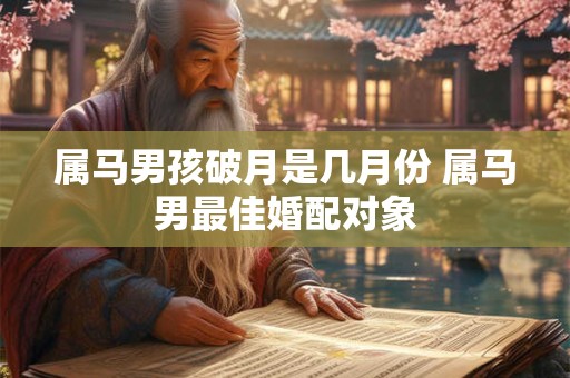 属马男孩破月是几月份 属马男最佳婚配对象