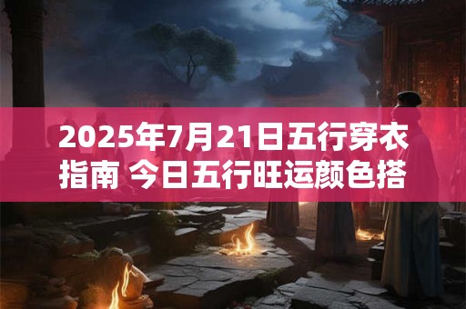 2025年7月21日五行穿衣指南 今日五行旺运颜色搭配