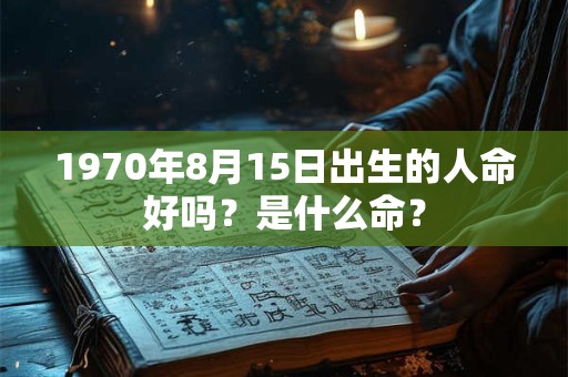 1970年8月15日出生的人命好吗？是什么命？
