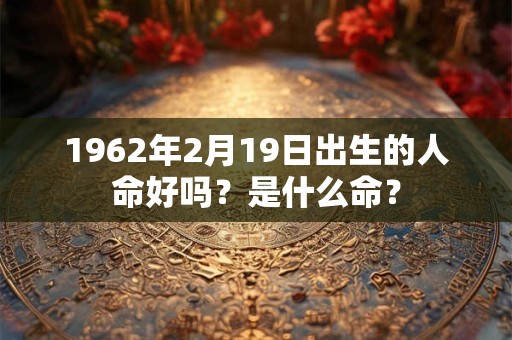 1962年2月19日出生的人命好吗？是什么命？