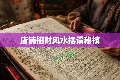 店铺招财风水摆设秘技