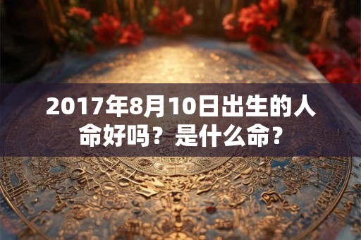 2017年8月10日出生的人命好吗？是什么命？