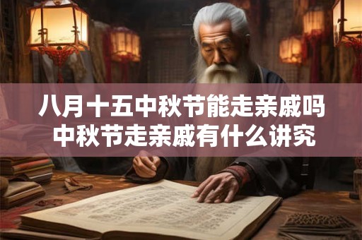 八月十五中秋节能走亲戚吗 中秋节走亲戚有什么讲究