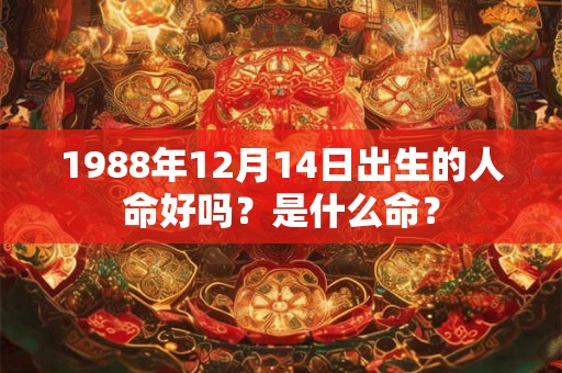 1988年12月14日出生的人命好吗？是什么命？