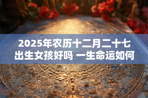 2025年农历十二月二十七出生女孩好吗 一生命运如何
