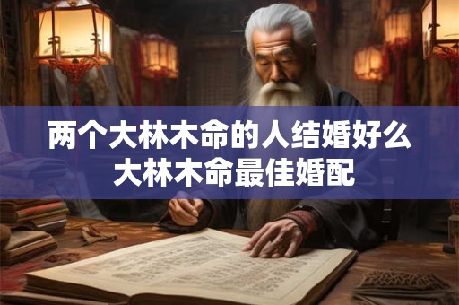 两个大林木命的人结婚好么 大林木命最佳婚配