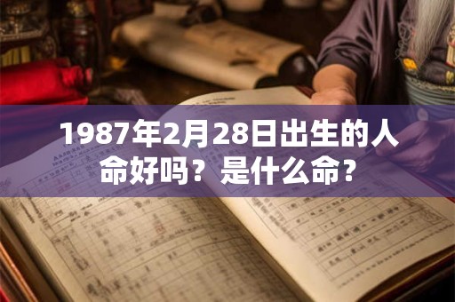 1987年2月28日出生的人命好吗？是什么命？