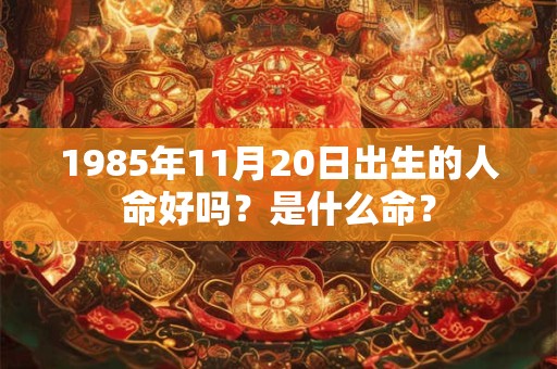 1985年11月20日出生的人命好吗？是什么命？