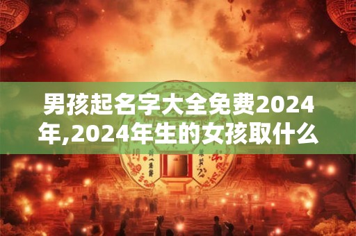 男孩起名字大全免费2024年,2024年生的女孩取什么名字好