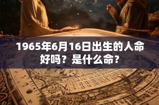 1965年6月16日出生的人命好吗？是什么命？