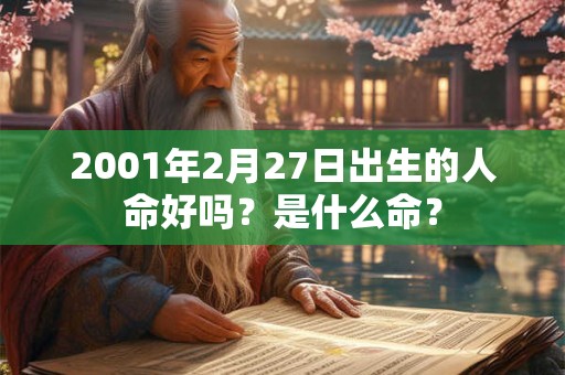 2001年2月27日出生的人命好吗？是什么命？
