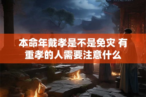 本命年戴孝是不是免灾 有重孝的人需要注意什么