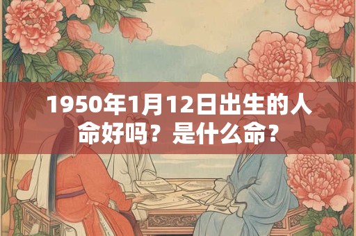 1950年1月12日出生的人命好吗？是什么命？