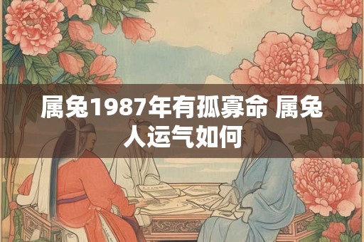 属兔1987年有孤寡命 属兔人运气如何