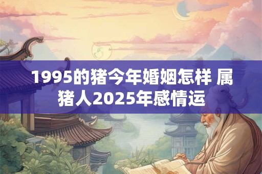 1995的猪今年婚姻怎样 属猪人2025年感情运