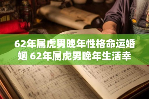 62年属虎男晚年性格命运婚姻 62年属虎男晚年生活幸福吗