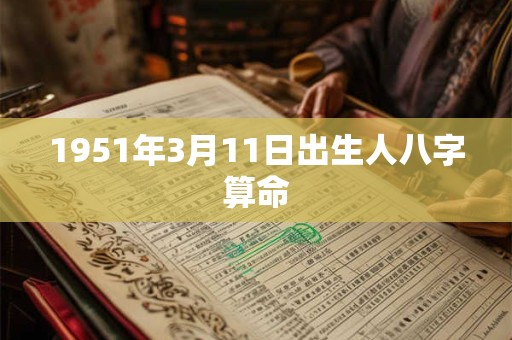 1951年3月11日出生人八字算命 1951年3月11日出生人八字算命