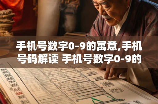 手机号数字0-9的寓意,手机号码解读 手机号数字0-9的寓意