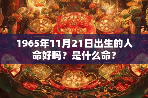 1965年11月21日出生的人命好吗？是什么命？