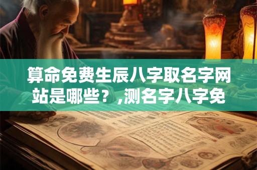 算命免费生辰八字取名字网站是哪些？,测名字八字免费测试