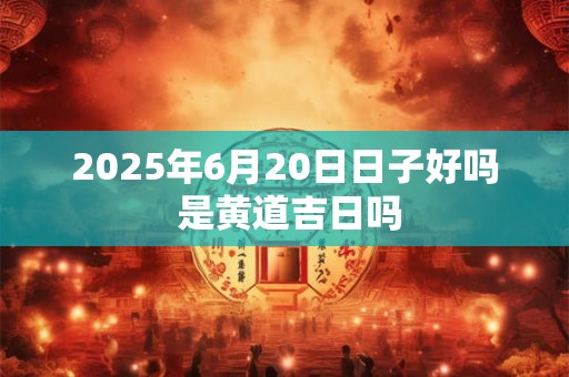 2025年6月20日日子好吗 是黄道吉日吗 2025年6月20日日子好吗 是黄道吉日吗