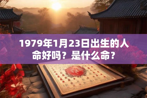 1979年1月23日出生的人命好吗？是什么命？